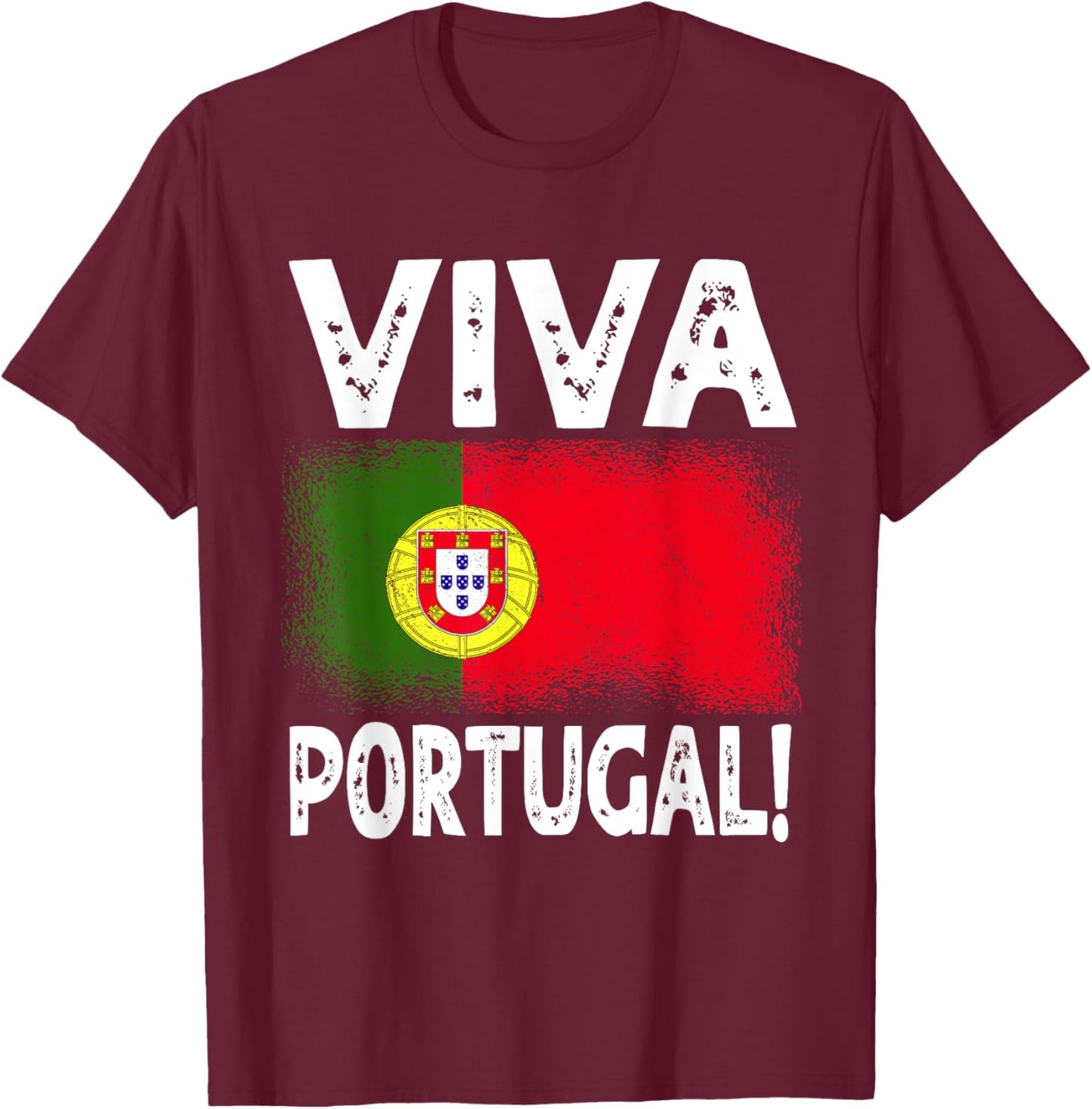 Viva Portugal Portugal Clothing Day Portugal Flag Portugal T-Shirt - T-Shirt | Maroon