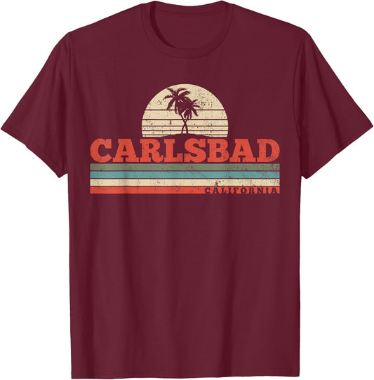Carlsbad California T-Shirt - T-Shirt | Maroon