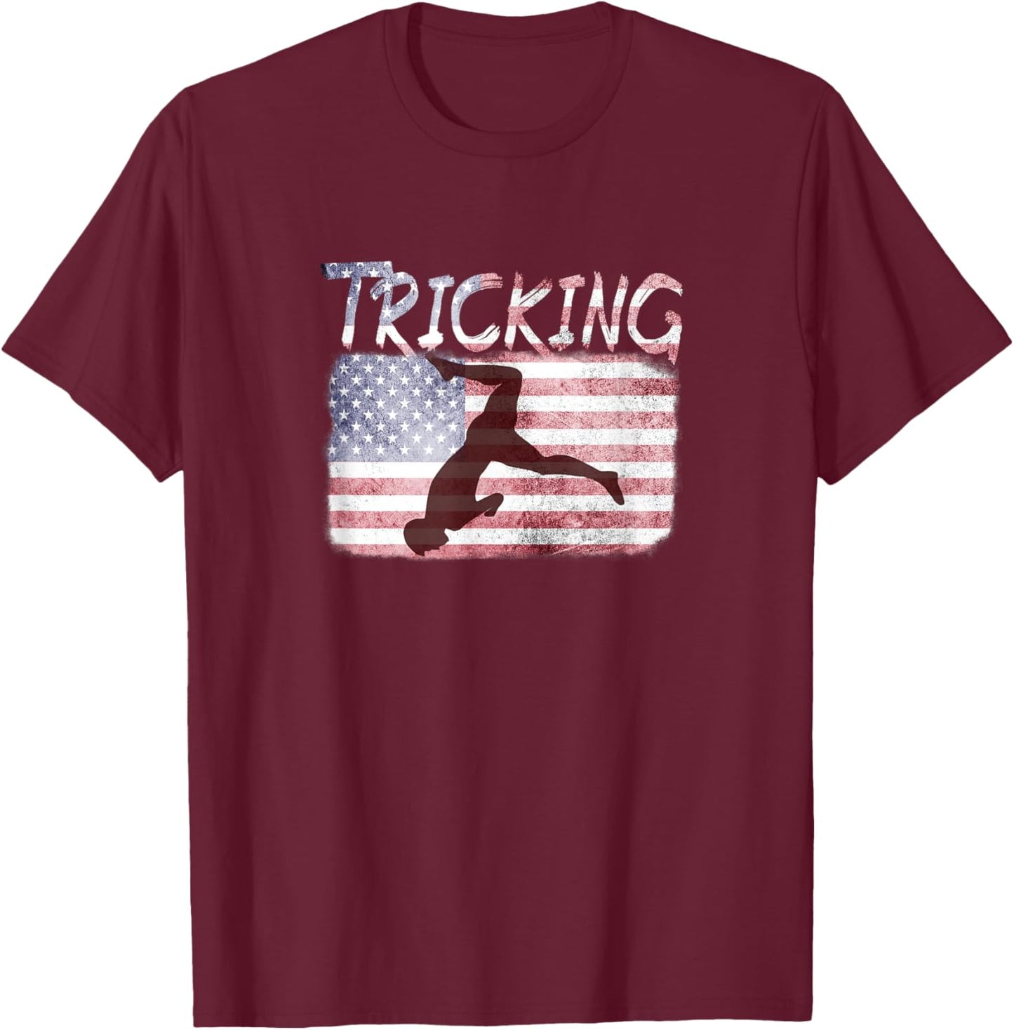 Martial Arts Tricking USA T-Shirt - T-Shirt | Maroon