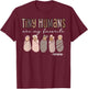 Tiny Humans are My Favorite Postpartum Maternity Nurse T-Shirt - T-Shirt | Maroon