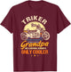 Cool Triker Grandpa Gift Tricycle Grandad T-Shirt - T-Shirt | Maroon