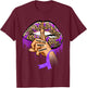 Pulmonary Hypertension Awareness Lips Ribbon Warrior T-Shirt - T-Shirt | Maroon