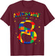 Building Blocks Bricks Awesome at 8 Years Old Birthday Boy T-Shirt - T-Shirt | Maroon