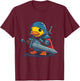 Rubber Duck Knight Warrior Rubber Duckling Rubber Duckie T-Shirt - T-Shirt | Maroon