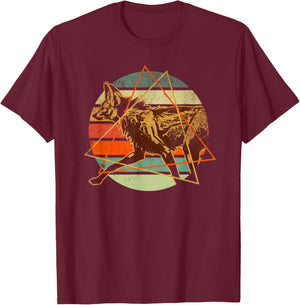 Maned Wolf South America Animal Colorful T-Shirt - T-Shirt | Maroon