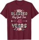 41st Birthday Man Woman Blessed by god for 41 years T-Shirt - T-Shirt | Maroon