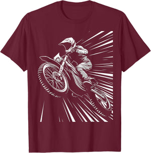 Funny Dirt Bike Lover Motocross Biker Fun Racing Love Riding T-Shirt - T-Shirt | Maroon