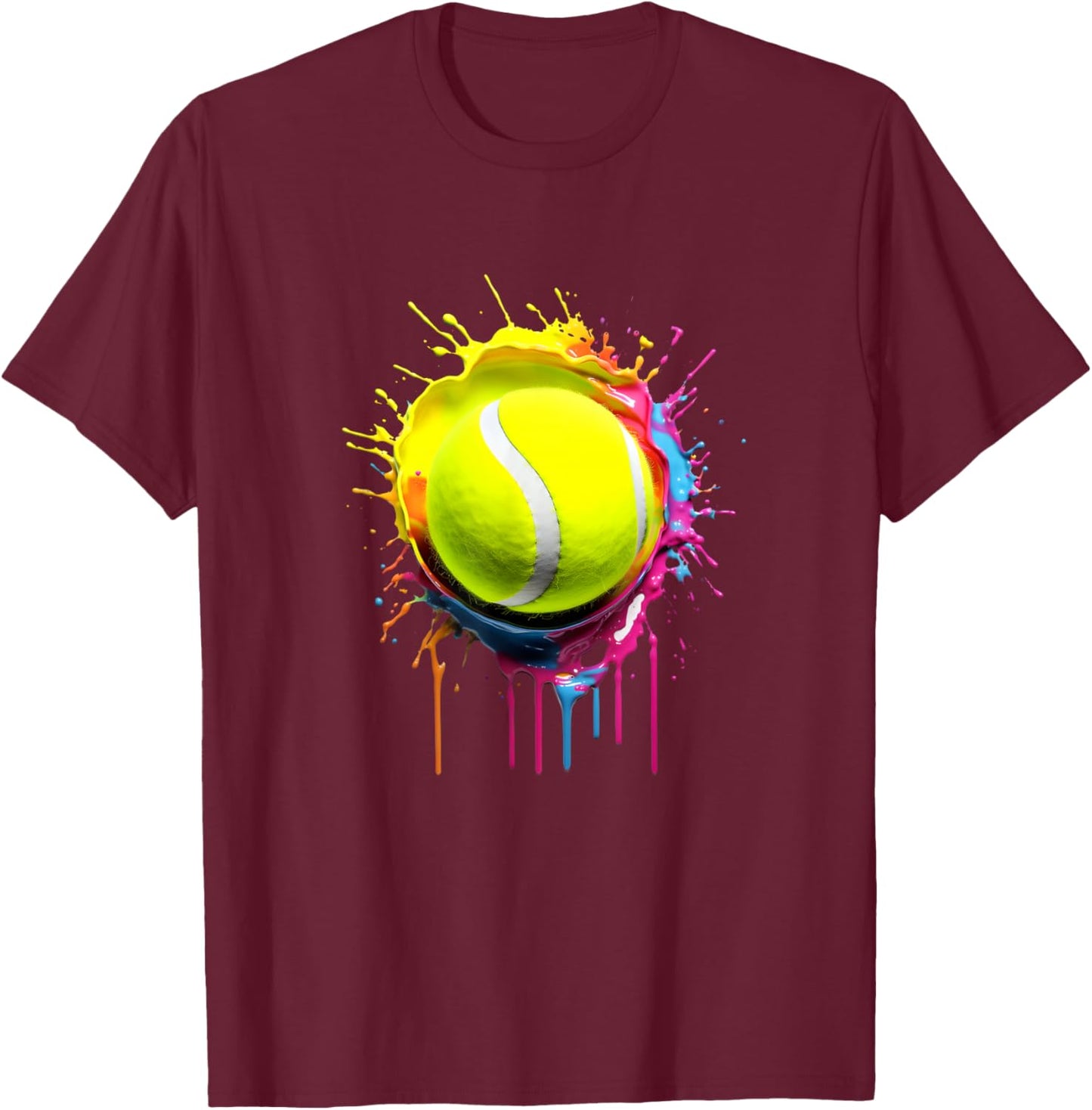 Best Tennis Team Player Tennis Playing Fan Love T-Shirt - T-Shirt | Maroon