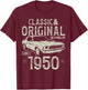 75th Birthday 1950 Classic Car T-Shirt - T-Shirt | Maroon