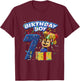 Official Paw Patrol Chase Birthday Boy Age 7 T-Shirt - T-Shirt | Maroon