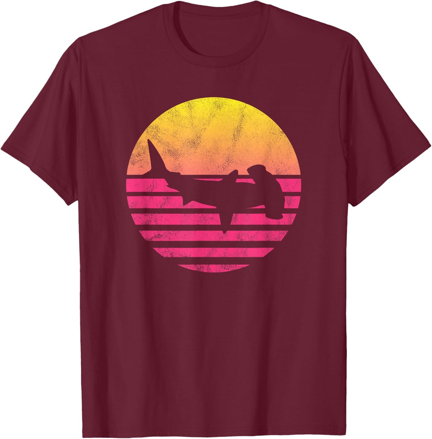 Classic Hammerhead Shark Gift T-Shirt - T-Shirt | Maroon
