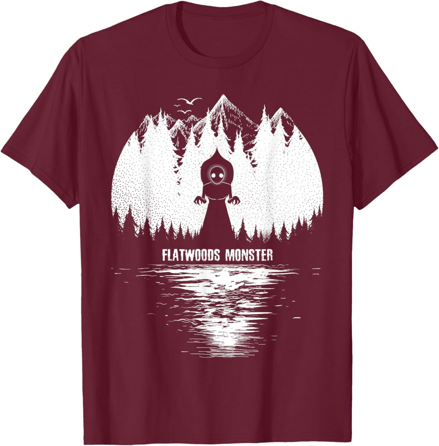 Flatwoods Monster Cryptozoology Women Kids! Cryptid T-Shirt - T-Shirt | Maroon