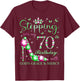 Stepping Into My 70th Birthday With God's Grace & Mercy T-Shirt - T-Shirt | Maroon