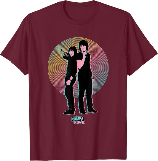 Disney Camp Rock Mitchie Torres and Shane Grey T-Shirt - T-Shirt | Maroon