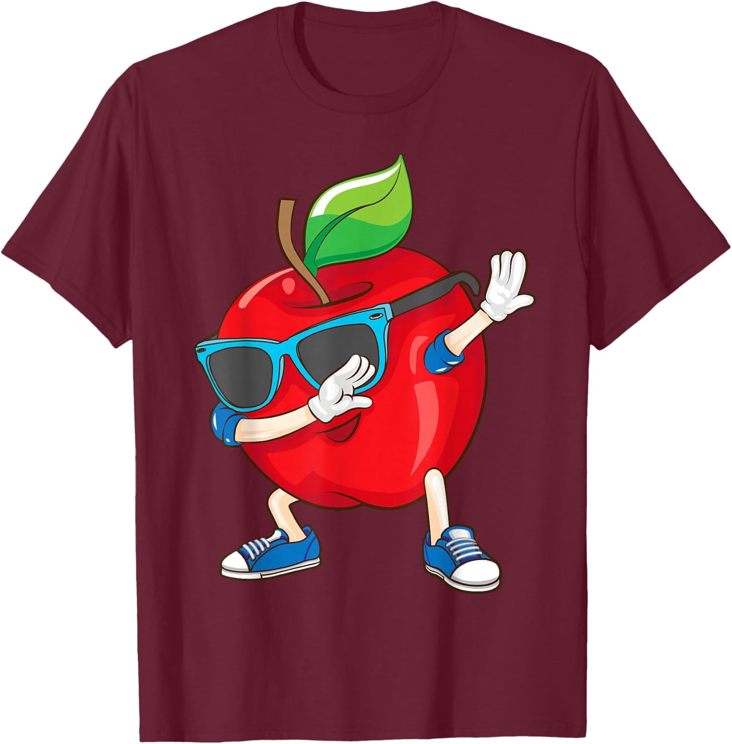 Apple Art - Men, Women & Kids - Apple Picking & Loving T-Shirt - T-Shirt | Maroon