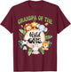 Grandpa Of The Wild One 1st Birthday Safari Family Matching T-Shirt - T-Shirt | Maroon