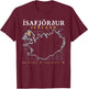 Iceland Isafjordur T-Shirt - T-Shirt | Maroon