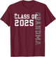 Grandma Senior 2025 Proud Grandma Of A Class Of 2025 T-Shirt - T-Shirt | Maroon