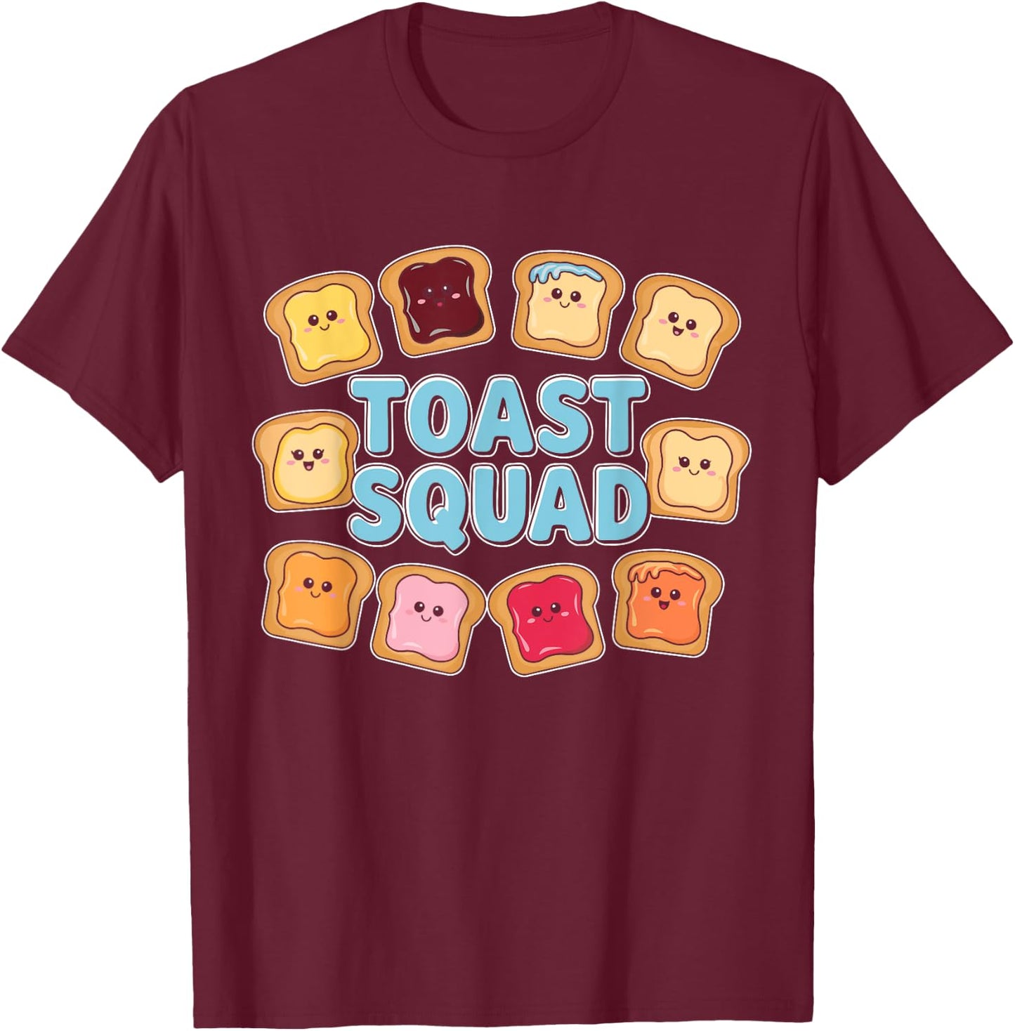 Toast Squad Pastry Baking T-Shirt - T-Shirt | Maroon