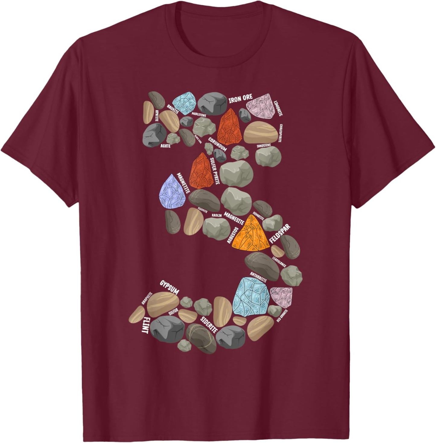 Geology Rocks 3 Years Old 3rd Birthday Rock Collecting T-Shirt - T-Shirt | Maroon