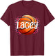 Lacey Basketball Custom Name T-Shirt - T-Shirt | Maroon