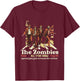 Retro The Zombies Band Concert Poster Abbey Road Show T-Shirt - T-Shirt | Maroon