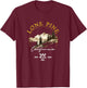 Lone Pine Retro Vintage Apparel - Lone Pine Souvenir T-Shirt - T-Shirt | Maroon