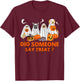 Halloween Ghost Dogs Did Someone Say Treat Ghost Dog Boo T-Shirt - T-Shirt | Maroon