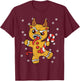 Gingerbread Man Krampus Christmas Pajama X-mas Candy Cane T-Shirt - T-Shirt | Maroon