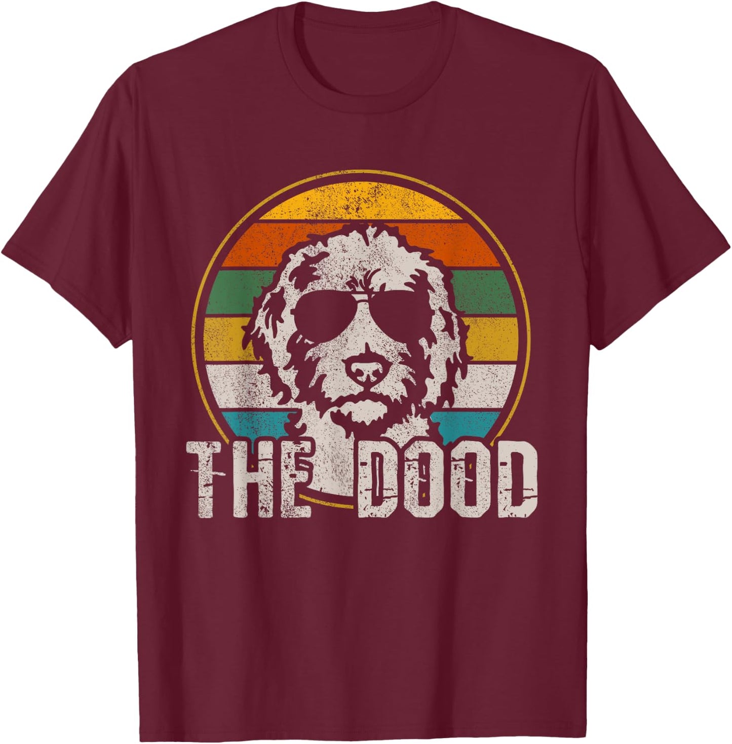 Goldendoodle - The Dood Vintage Retro Dog Women Girls Kids T-Shirt - T-Shirt | Maroon