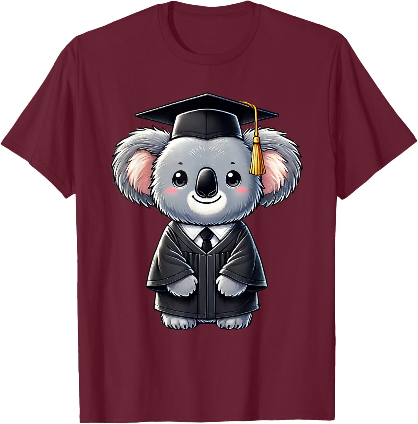 Cute Koala Graduation T-Shirt - T-Shirt | Maroon