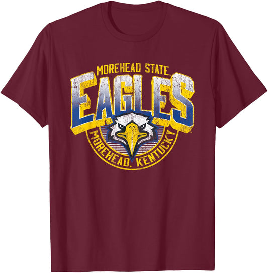 Morehead State Eagles Vintage Major Dark Heather T-Shirt - T-Shirt | Maroon