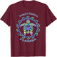 Indian Shores Florida Vacation Colorful Turtle T-Shirt - T-Shirt | Maroon