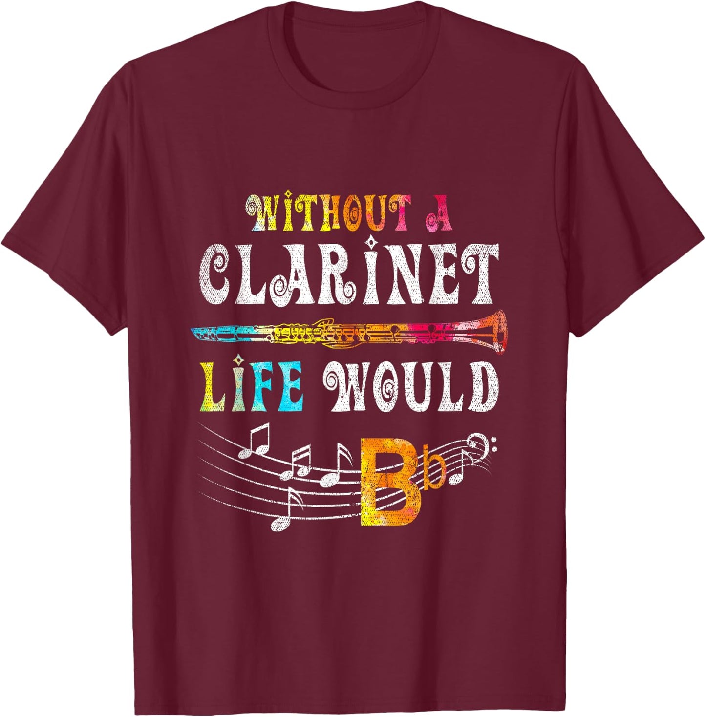 Orchestra Musician Gift Funny Clarinet T-Shirt - T-Shirt | Maroon