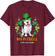 My Pitbull Is My Lucky Charm - Pitbull St Patrick's Day T-Shirt - T-Shirt | Maroon
