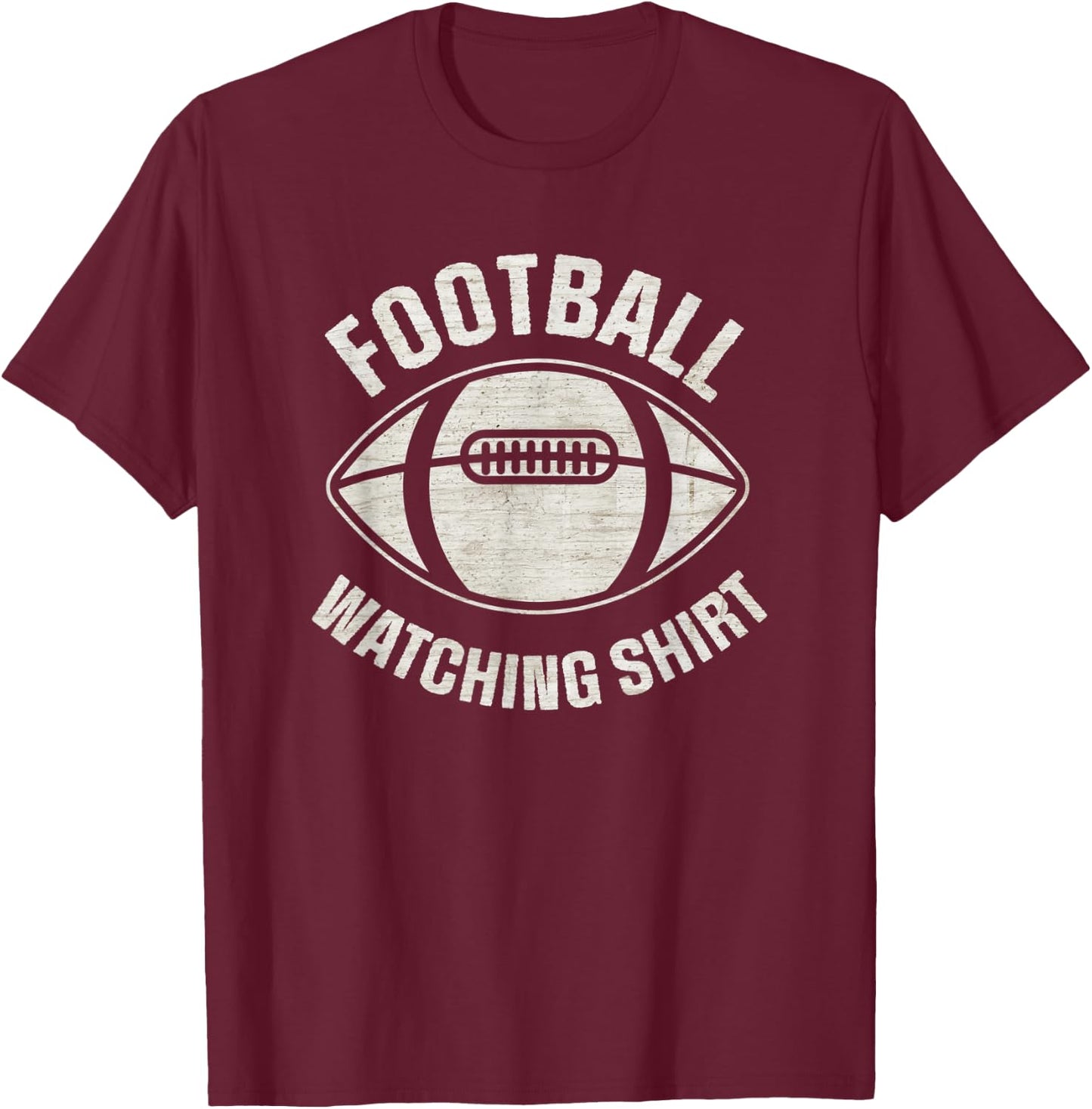 Football Watching Shirt with Football Graphic Logo Generic T-Shirt - T-Shirt | Maroon