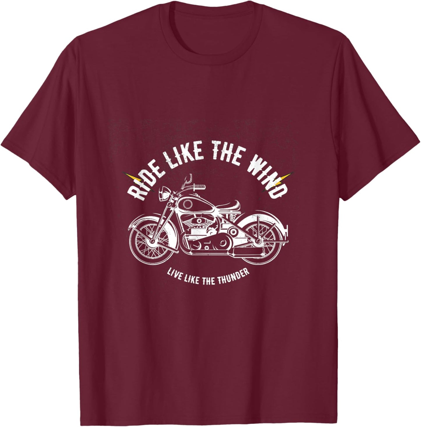Ride Like the Wind Biker T-Shirt - T-Shirt | Maroon