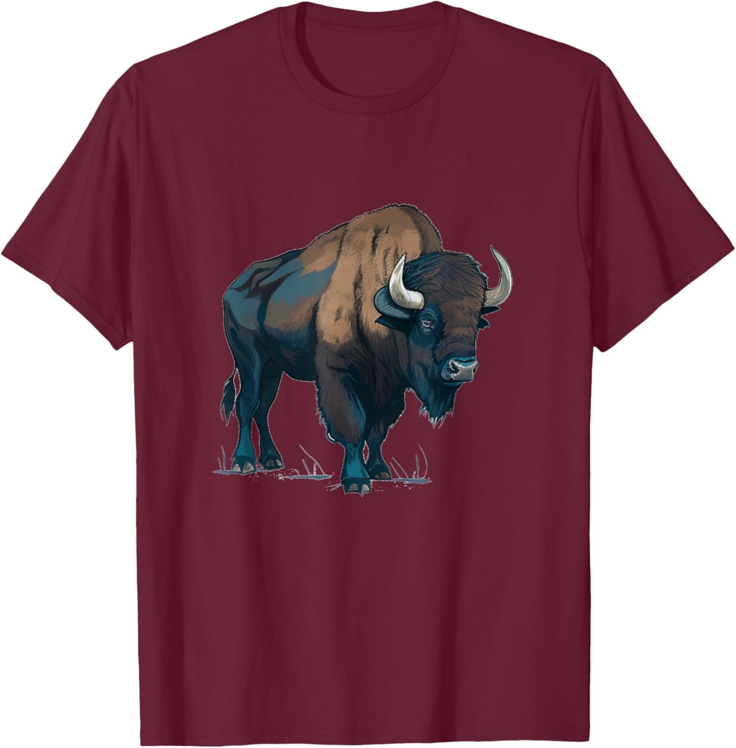 Buffalo bison animal costume for boys and girls T-Shirt - T-Shirt | Maroon