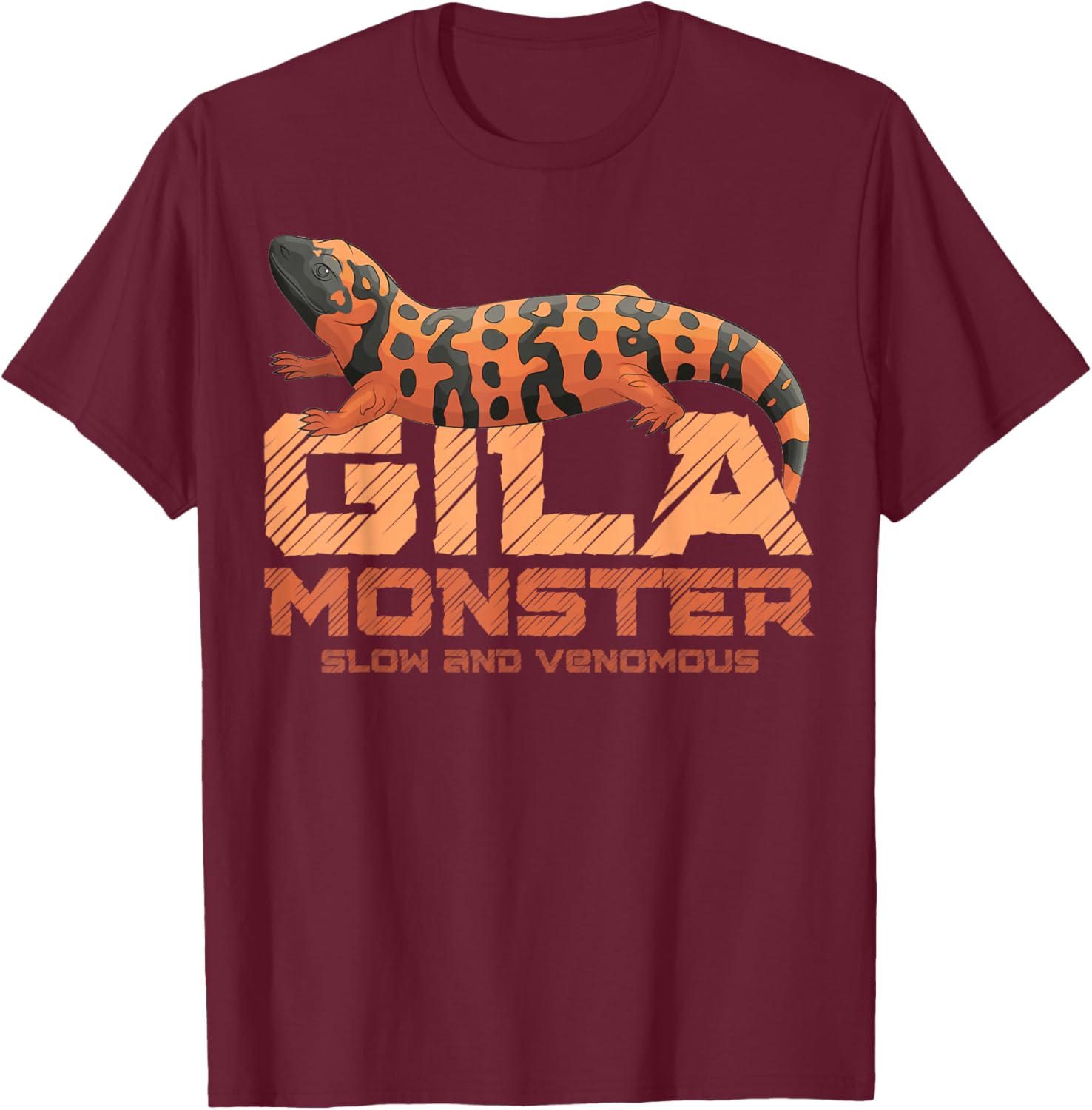 Gila Monster T-Shirt - T-Shirt | Maroon