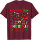 Hair Stylist Team Christmas Crew Proud Job Colorful Reindeer T-Shirt - T-Shirt | Maroon