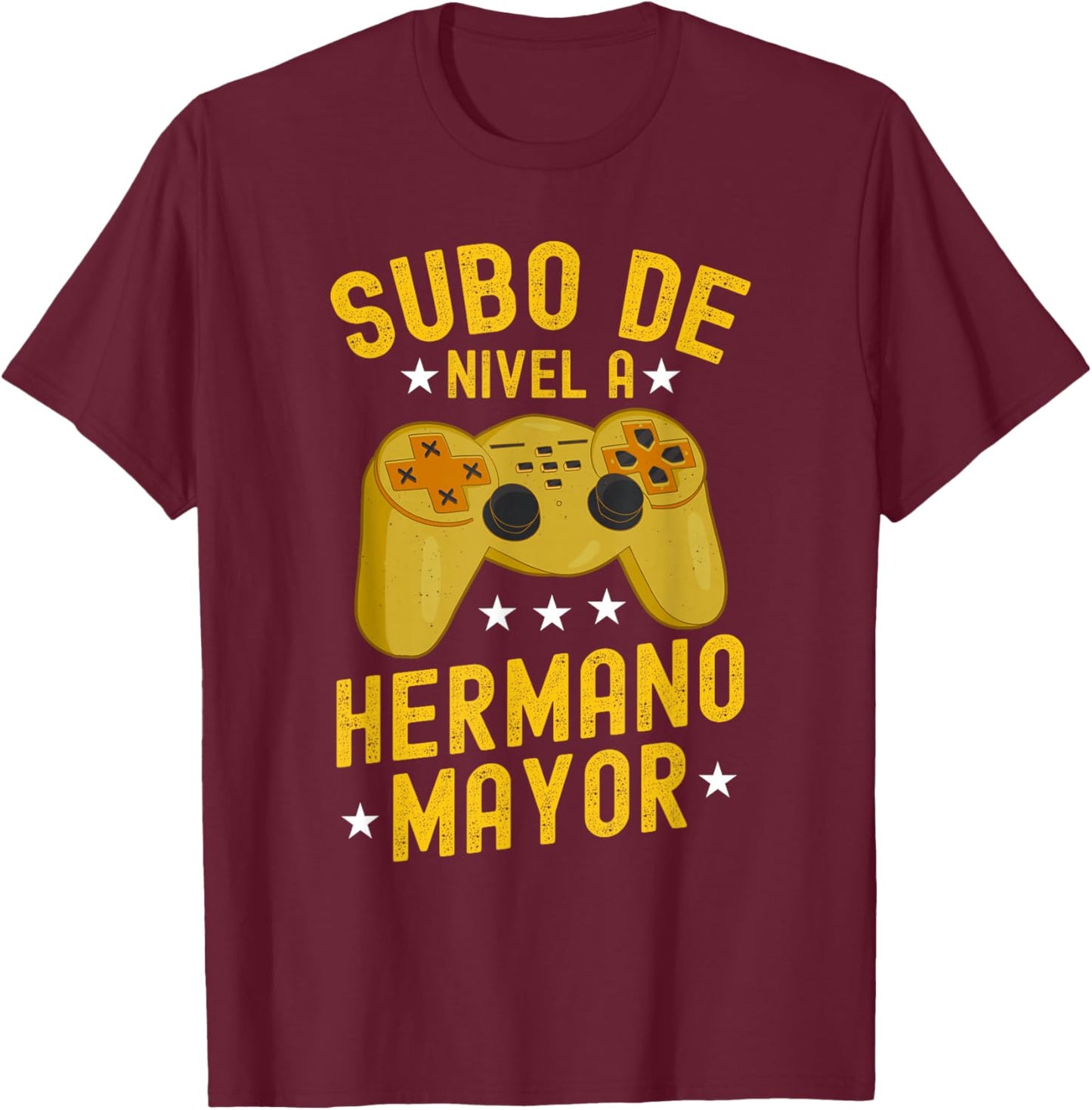 Subo De Nivel A Hermano Mayor Promovido A Hermano Mayor T-Shirt - T-Shirt | Maroon