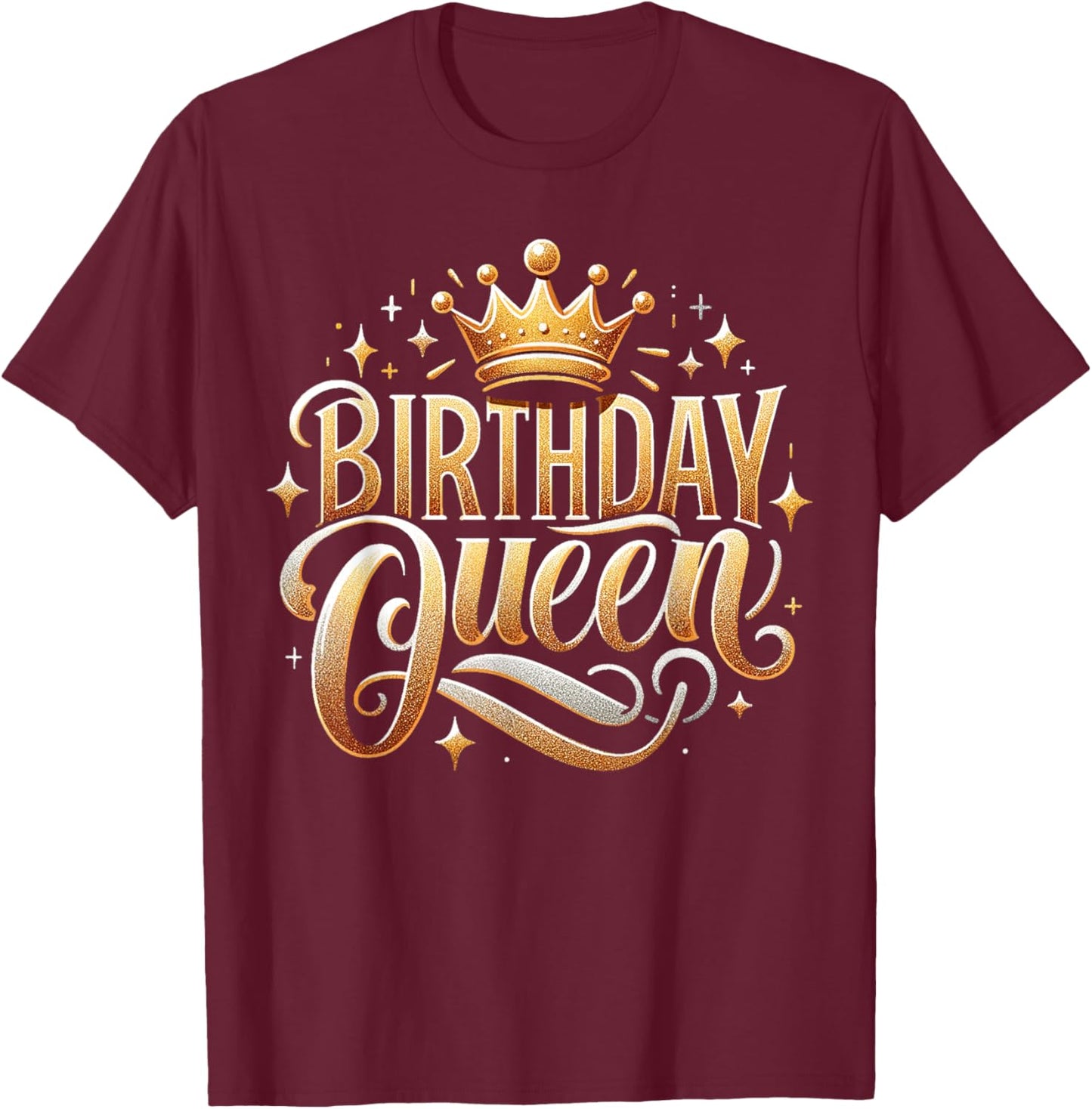 I'm the Birthday Queen Happy Birthday Girls Birthday T-Shirt - T-Shirt | Maroon