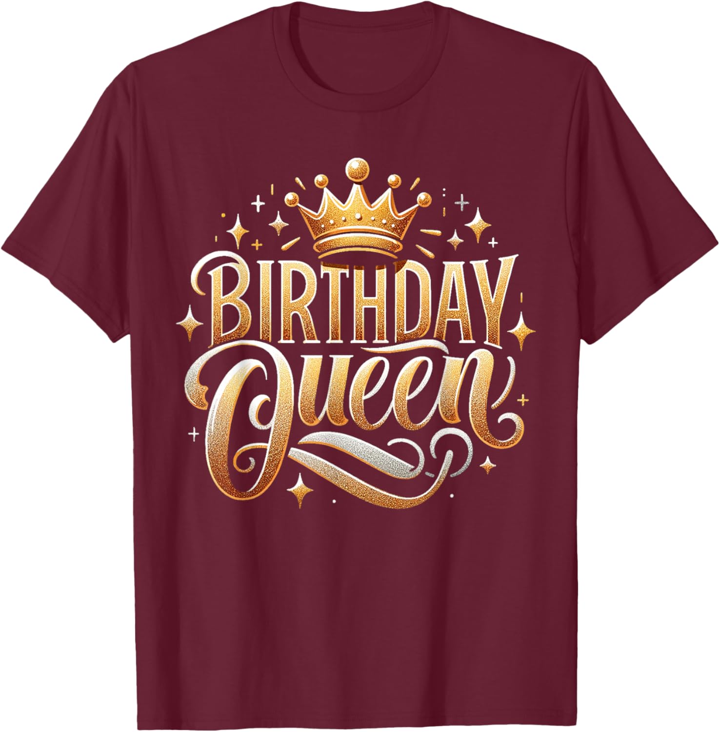 I'm the Birthday Queen Happy Birthday Girls Birthday T-Shirt - T-Shirt | Maroon