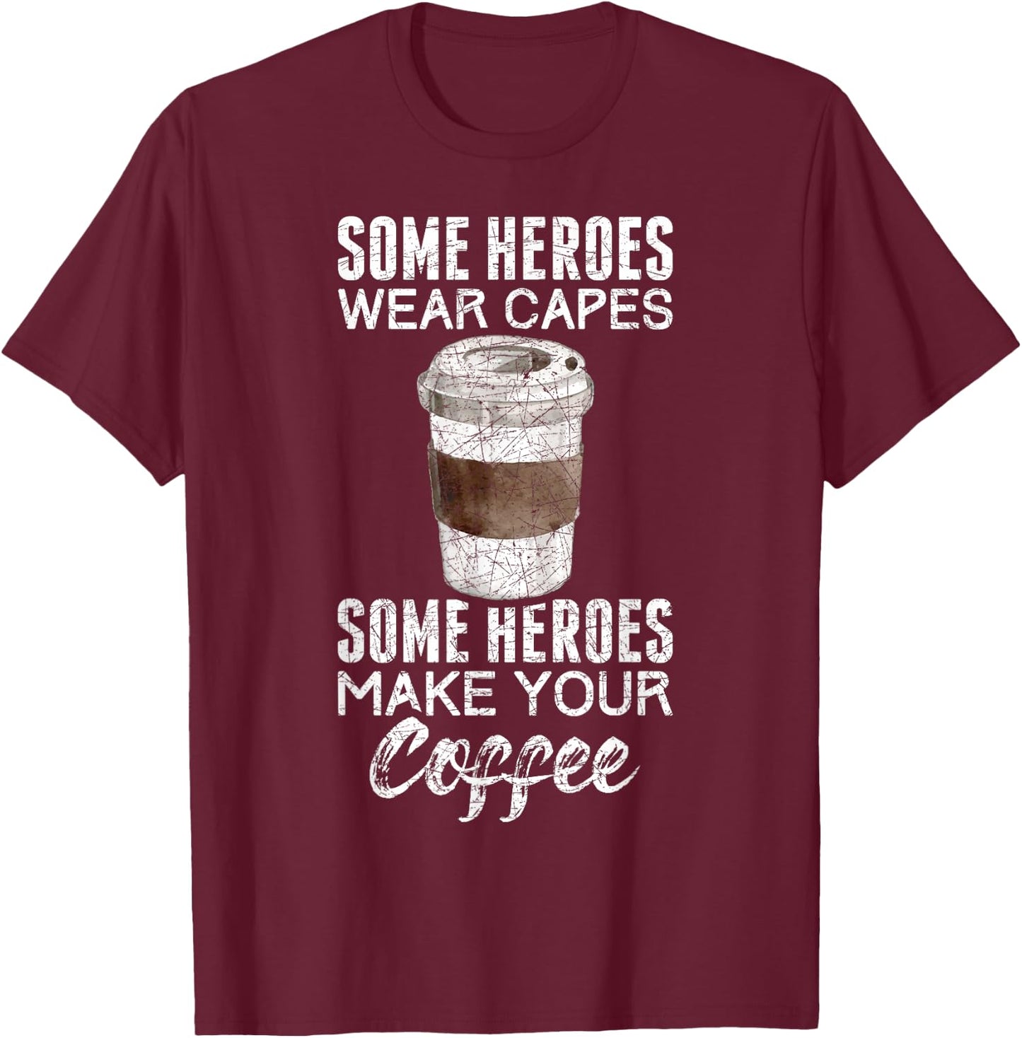 Funny Coffeemaker Coffee Lover Gift Barista T-Shirt - T-Shirt | Maroon