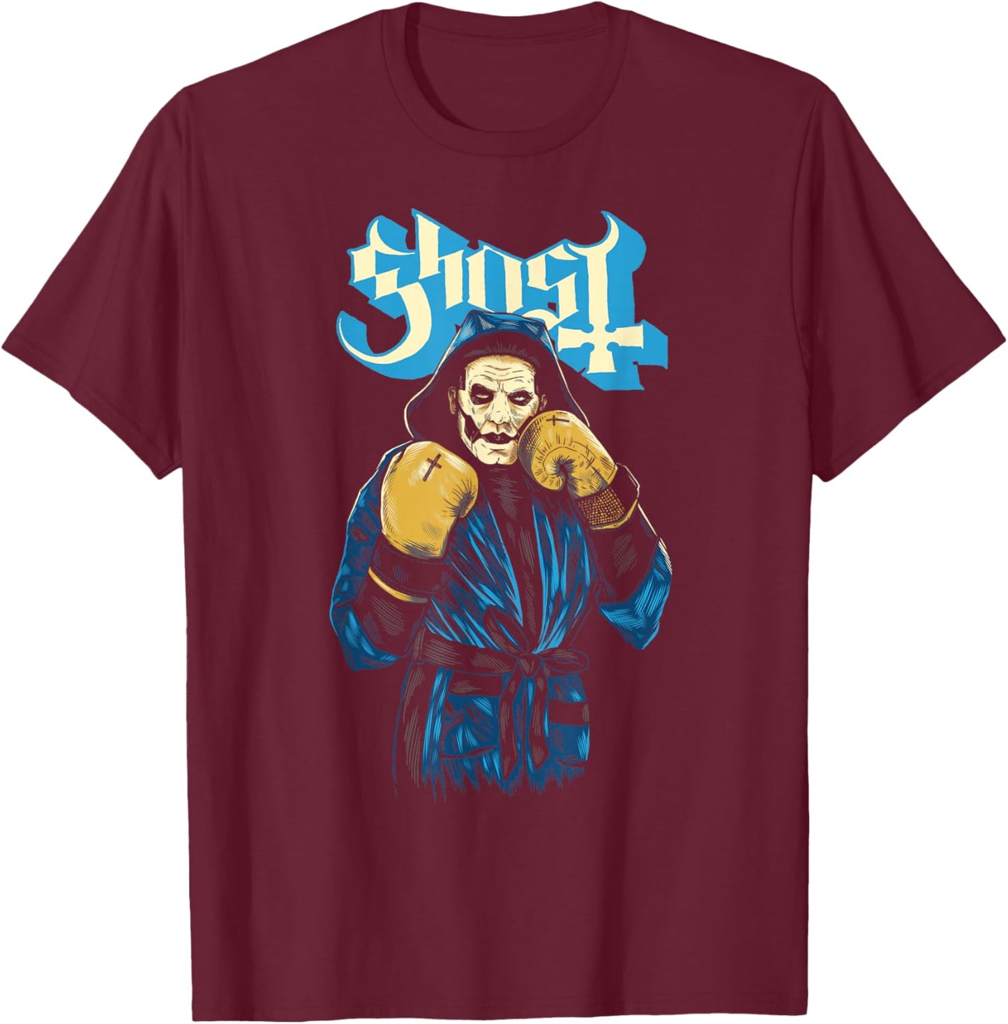 Ghost – Rite Here Rite Now Papa Prize Fighter T-Shirt - T-Shirt | Maroon