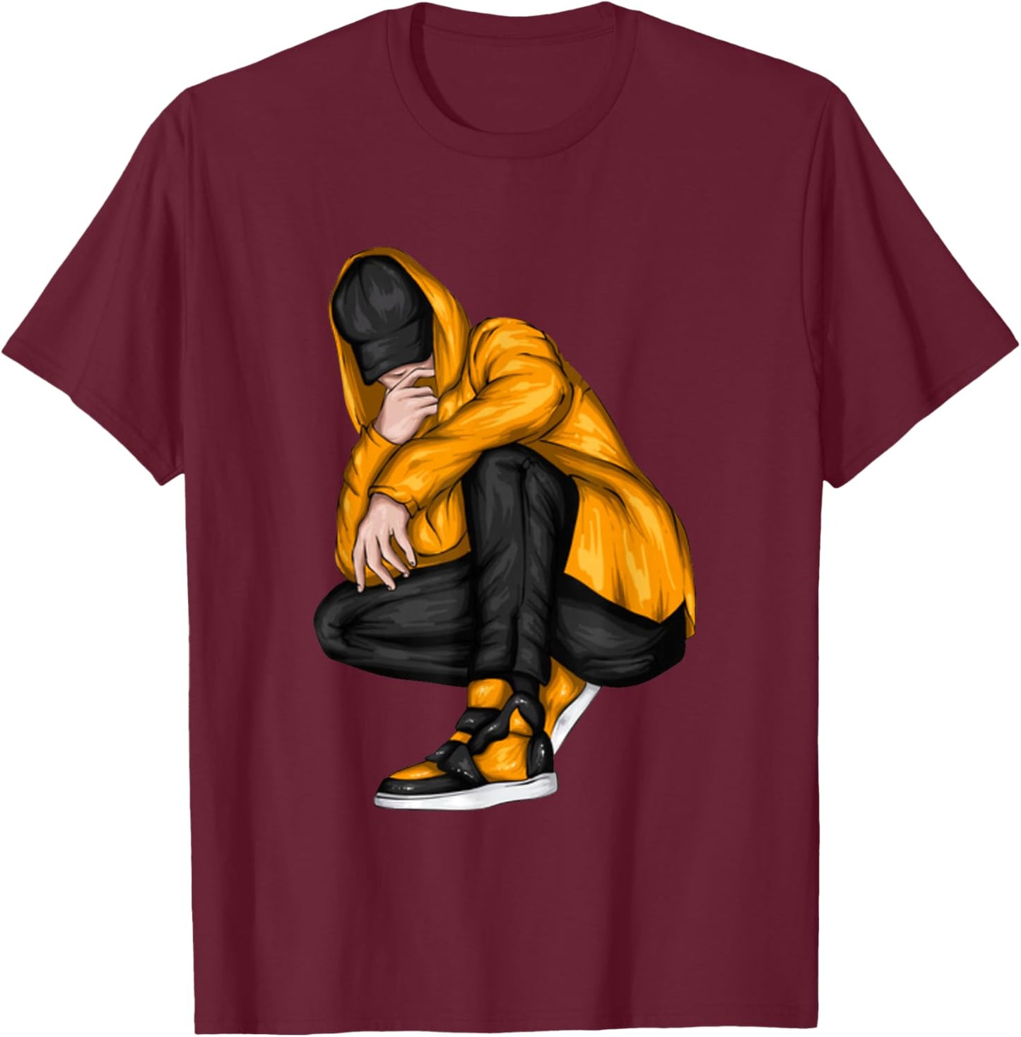 B-Boy Bboying Hip Hop Music Break Dance T-Shirt - T-Shirt | Maroon