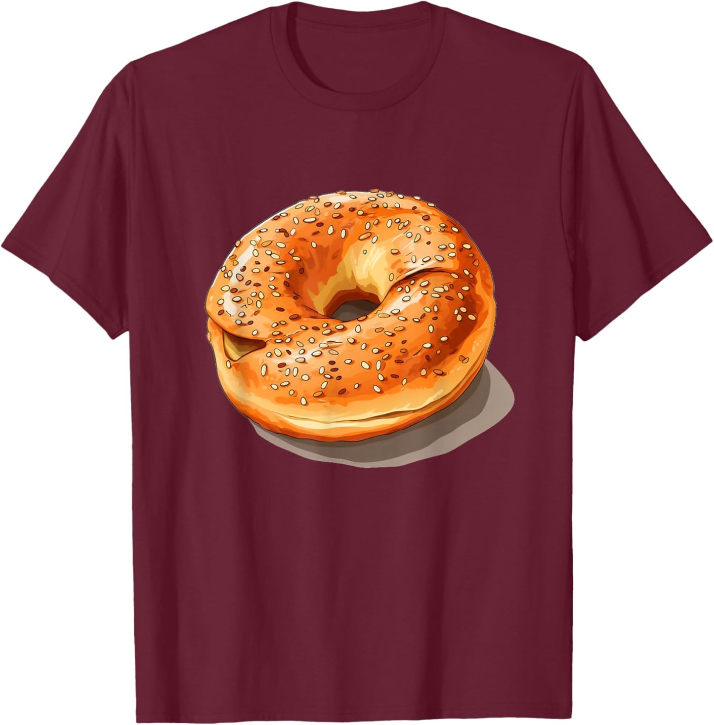 Cool Bagel Costume T-Shirt - T-Shirt | Maroon