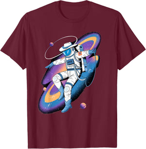 Astronaut Cowboy Amazing Design Space Lovers Costume T-Shirt - T-Shirt | Maroon
