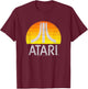 Atari Sunrise Eroded T-Shirt - T-Shirt | Maroon