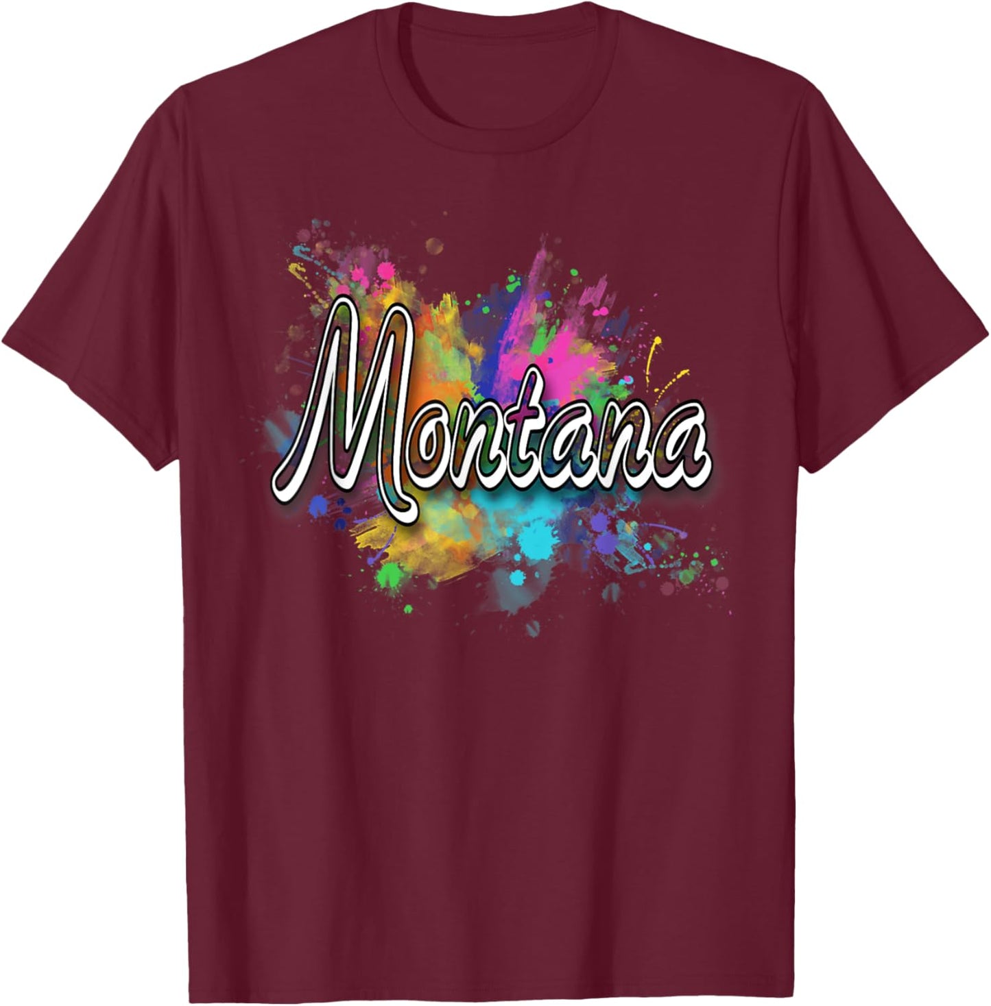 Montana Apparel , Women & Kids - Montana T-Shirt - T-Shirt | Maroon